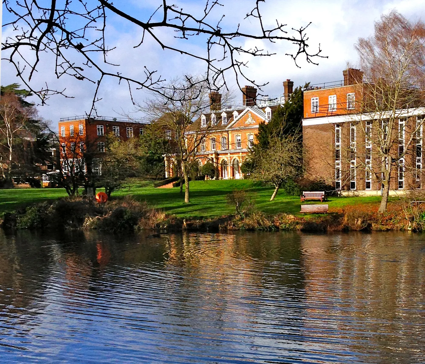 Bromley Civic Centre, right, and the Bishop's Palace beyond the moat. The council announced the new SEND Local Offer website on 2 September.
