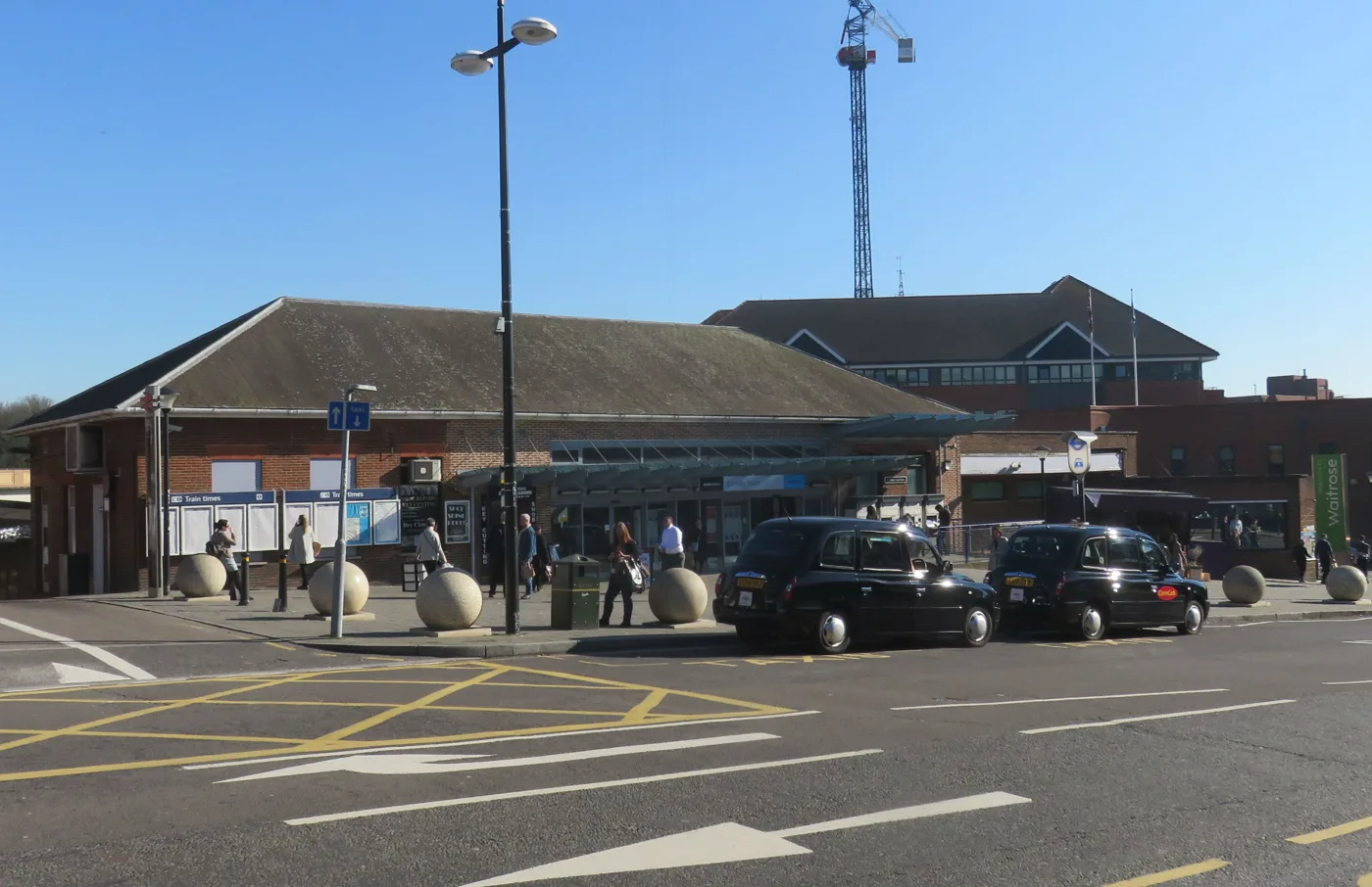 Bromley South station. The Elmfield Road site runs alongside it.